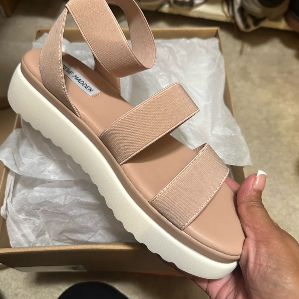 Steve Madden Women's Nude Strap Sandals